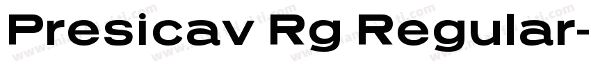 Presicav Rg Regular字体转换